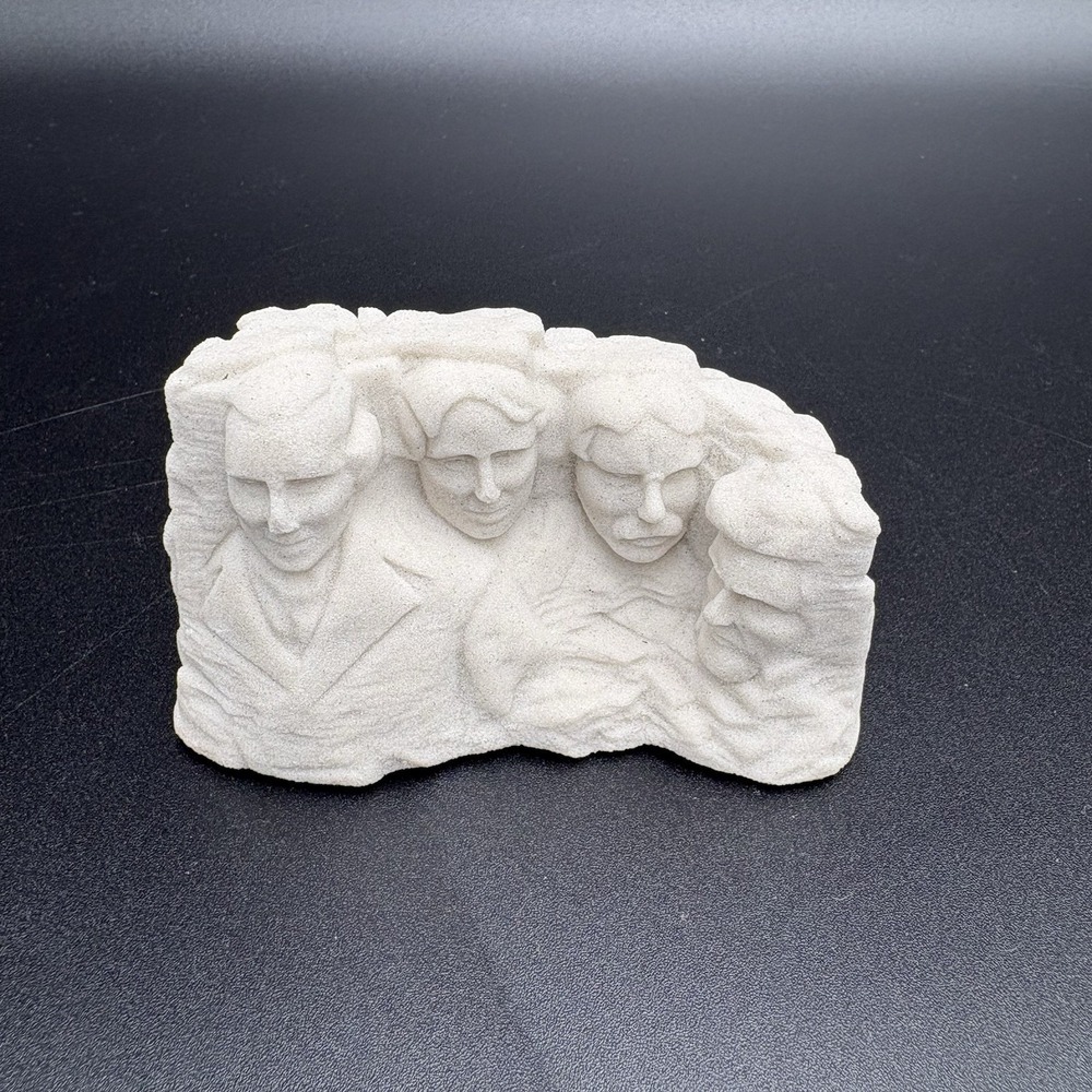 Vintage Sandstone Mount Rushmore Sculpted Display 1927-1941 Souvenir Made In USA